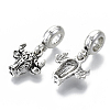 Tibetan Style Alloy European Dangle Charms MPDL-N039-013-2