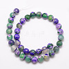Natural Fire Crackle Agate Bead Strands G-K166-06F-10mm-09-2