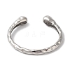 Rack Plating Brass Textured Open Cuff Bangles BJEW-S150-03P-2