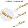 Iron Flat Alligator Hair Clip Findings IFIN-PH0023-65G-2