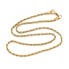 304 Stainless Steel Rope Chain Necklaces NJEW-F226-03G-05-2