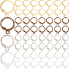 120Pcs 4 Colors Brass Leverback Earring Findings KK-SP0001-02-1