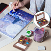 Wood Watercolor Paints Tins Box AJEW-WH0542-84B-6