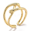 Brass Cuff Rings RJEW-O044-03G-3