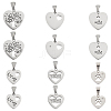 304 Stainless Steel Pendants STAS-UN0014-92P-1