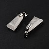 Natural Quartz Crystal Faceted Pendants G-F774-02A-2