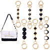 6Pcs 6 Styles Alloy Enamel Bag Extender Chains AJEW-PH01639-1