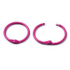 Spray Painted Iron Split Key Rings IFIN-T017-01H-3