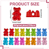 200G Transparent Acrylic Beads OACR-ME0001-09-2