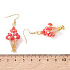 Glass Dangle Earrings EJEW-MZ00713-03-5