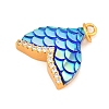 Alloy Pendants ALRI-D304-02G-01B-2
