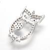 Brass Micro Pave Cubic Zirconia Links ZIRC-G107-23P-2