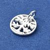 925 Sterling Silver Tree of Life Charms with Jump Rings STER-M119-03S-2