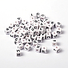 Acrylic Horizontal Hole Letter Beads PL37C9447-1