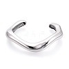 304 Stainless Steel Cuff Bangles for Women BJEW-N038-01P-2