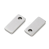 304 Stainless Steel Rectangle Charms SA-CBA97DF-06P-2