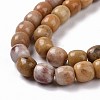 Natural Marble and Sesame Jasper/Kiwi Jasper Beads Strands G-G990-C04-4