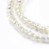 Electroplate Glass Beads Strands EGLA-F149-FR-06-3