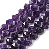 Faceted Natural Amethyst Beads Strands G-K066-09-10mm-2