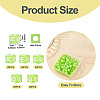 100Pcs 5 Colors Transparent Acrylic Beads TACR-TA0001-55A-4