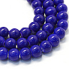 Baking Paint Glass Round Bead Strands X-DGLA-Q020-8mm-35-1
