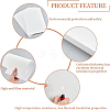 BENECREAT 10Pcs Rectangle Ceramic Fiber Paper Gasket DIY-BC0004-41-3