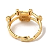 Adjustable Brass Micro Pave Cubic Zirconia Rings for Women RJEW-G325-03G-B-3