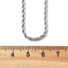 Non-Tarnish 304 Stainless Steel Rope Chain Necklaces NJEW-F226-03P-03-2