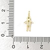 Brass Micro Pave Cubic Zirconia Pendants ZIRC-I356-17G-A07-3