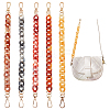 5Pcs 5 Colors Acrylic Curb Chain Purse Extender Chains FIND-WR0007-21-2