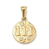 Textured 304 Stainless Steel Pendants STAS-A140-02G-1-1