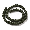 Natural Lava Rock Dyed Beads Strands G-Z036-B01-13-2