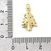 Christmas Brass Micro Pave Cubic Zirconia Pendants KK-L258-04G-A02-3