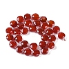 Natural Carnelian(Dyed & Heated) Beads Strands G-N342-19-3