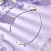 Brass Micro Pave Grade AAA Cubic Zirconia Letter Pendant Necklaces NJEW-JN04771-18-2