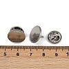 304 Stainless Steel Butterfly Clutches Pin Backs STAS-P262-03P-04-3