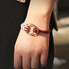 Alloy Ring Links Bracelets BJEW-F352-17P-02-4