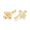 Brass Cup Pearl Peg Bails Pin Pendants KK-T079-21G-2