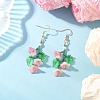 304 Stainless Steel Dangle Earrings EJEW-MZ00587-4