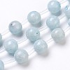 Natural Dyed Marble Beads Strands G-I203-A-10mm-1-2