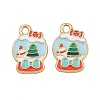 Christmas Themes Alloy Enamel Pendants ENAM-Z023-01G-09-1