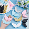 ARRICRAFT 24Pcs 6 Colors Plastic Angel Wings Ornament DIY-AR0002-99A-3