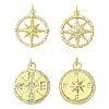 8Pcs 4 Styles Brass Micro Pave Cubic Zirconia Pendants KK-CJ0003-81-1