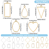 80pcs 20 Styles Alloy Pendants FIND-SP0004-96-2