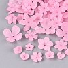 Frosted Acrylic Bead Caps KY-Q004-08H-1