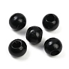 Spray Painted Wood European Beads WOOD-F017-05D-1