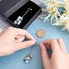 1 Pairs Natural Mixed Gemstone Chips & Pearl & Cubic Zirconia Cluster Dangle Stud Earrings EJEW-UN0002-26-2