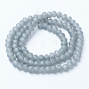 Electroplate Transparent Glass Beads Strands EGLA-A034-T1mm-X01-2