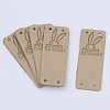 Microfiber Leather Labels DIY-TAC0012-15B-1