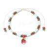 9Pcs Fruit Theme Alloy Enamel Charm Bracelets BJEW-MZ00206-08-2